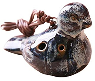 BANGHA Ocarina 6 Fori Forma per Uccelli Ocarina Strumento Musicale per Principianti Arredamento Portatile Performer