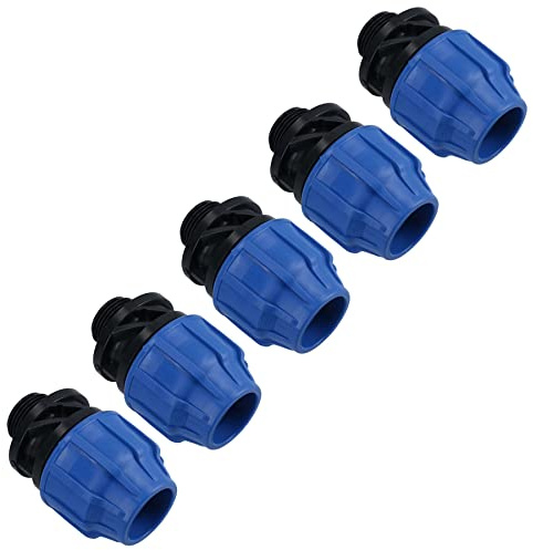 32mm x 1 MDPE Male Adapter Compression Coupling Fitting Water Pipe 5PK
