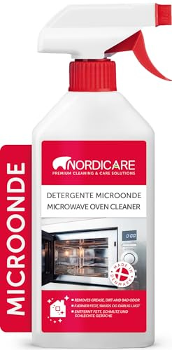 Nordicare [500ml] Microwave Cleaner liquid & extra strong – microwave cleaner for effective removal of dirt & odors – microwave cleaning, microwave cleaner