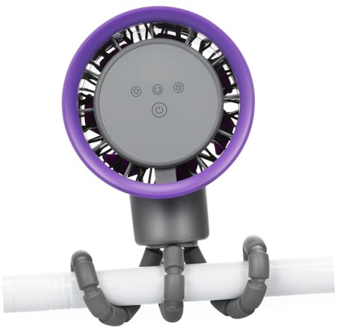 BESPORTBLE Ventilador de Cochecito Recargable con Trípode Flexible Motor Silencioso Portátil para Uso Cochecito y Actividades al Aire