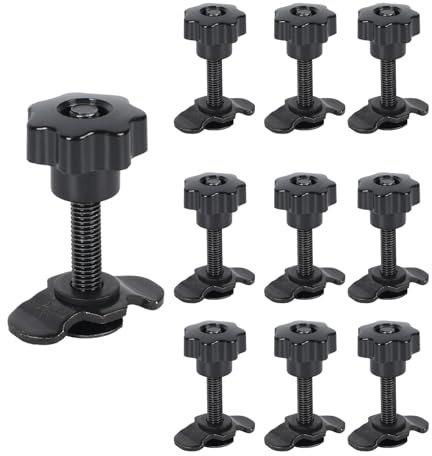 10 accesorios de tornillo para carriles de aerolínea, M8 x 20, M8 x 40, M8 x 60, accesorios de montaje para aerolíneas, 500 daN, para rieles de amarre para asegurar la carga (M8 x 60 mm)