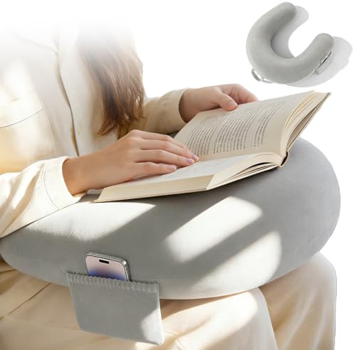 BAIFULAI Cuscino da gaming: cuscino all'uncinetto, morbido cuscino da lettura, ergonomico, versatile, per leggere, giocare e lavorare, multicolore, per divano, letto, pavimento, 40 x 34 x 10 cm