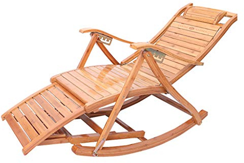 Cómoda mecedora para jardín, balcón y patio, sillón reclinable para exteriores, resistente a la intemperie, tumbona plegable, silla de relajación para sala de estar y terraza
