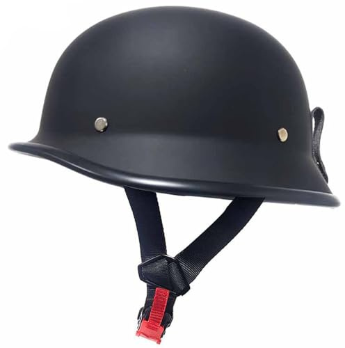Casco A Mezza Calotta, Caschi moto vintage Casco da moto jet ECE Omologato Casco da moto leggero retrò per Donna Uomo, Caschi Scooter Caschi da skateboard Caschi Semi Aperto 4,M=56-58cm