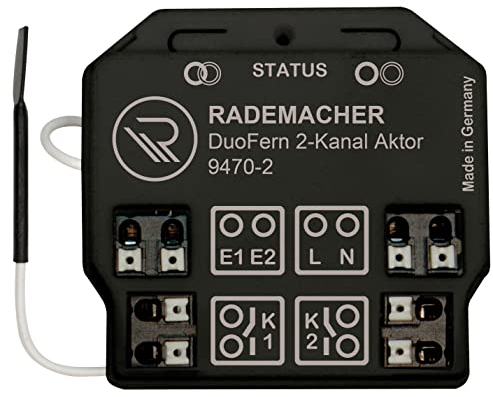Rademacher Universal-Aktor (2-Kanal) 9470-2 - Unterputz-Funkaktor für Licht und elektrische Verbraucher (HOMEPILOT Nachfolgemodell verfügbar)