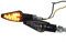 LED Mini Blinker TEO rauchgrau getönt (Smoke Grey) für Motorrad Roller mit E-Nummer, Kawasaki Z750, Honda CBR600 F PC35, Yamaha DT 125, KTM 640 LC4, Yamaha YZF-R6 600