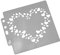 Herz Schablone Zeichenschablonen Malschablonen Weihnachten Stanzschablone Stanzformen für Kinder DIY Album Scrapbooking Papier Karte Deko