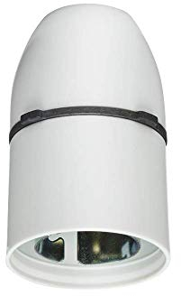 Knightsbridge Pendant Lamp Holder, White