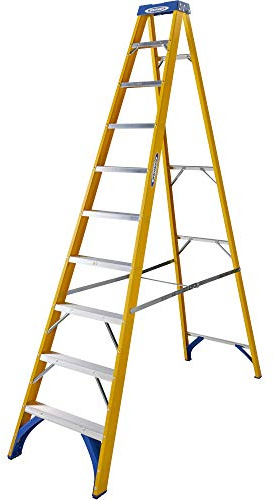 Werner S716 Fibreglass Stepladder 10 Tread 7161018
