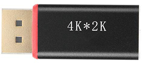 VBESTLIFE DP till HDMI-adapter, bärbar antikorrosion metall DP hane till HDMI hona adapter stöder 4K (3840 x 2160) Ultra HD-upplösning