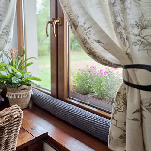 4L Textil Dragstoppare, vindpropp för dörrar och fönster, dragpropp för dörr, dörrorm, dörrrulle, sammetsimitation, manchesteramt, 70 cm, 80 cm, 90 cm, 100 cm, 150 cm (ränder 02, 150 cm)