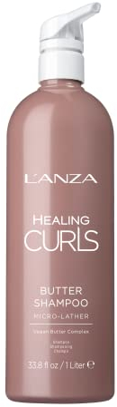 L'ANZA Pflegendes Lockenshampoo - sorgt für eine sanfte, farbsichere Reinigung und aufgefrischte Locken, ohne Parabene und Sulfate (1 L)