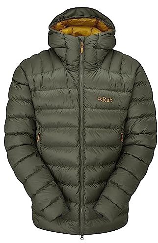 Rab Men's Electron Pro Down Jacket for Climbing & Mountaineering - Light Khaki - Small
