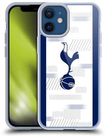 Head Case Designs Officially Licensed Tottenham Hotspur F.C. White 2023/24 Badge Gel Case [Military Grade Protection] Compatible with Apple iPhone 12 Mini and Compatible with MagSafe