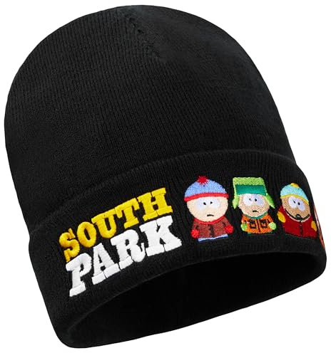 South Park Mütze Teenager Kuschelige Wintermütze mit Charakter Designs von Cartman Stan Kyle und Kenny Geschenk Idee (Einheitsgröße, Mehrfarbig 1 Teilig)