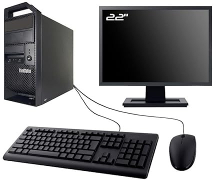 PC Lenovo ThinkStation E31 Ecran 22 Intel I7-3770 RAM 8Go SSD 240Go W11 WiFi (Reconditionné)