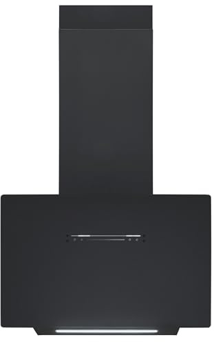 Exquisit Dunstabzugshaube 60cm, Touch-Bedienung, Gestensteuerung, Metallfettfilter, LED-Beleuchtung, Abluft, Umluft, KFD603-120 mattschwarz