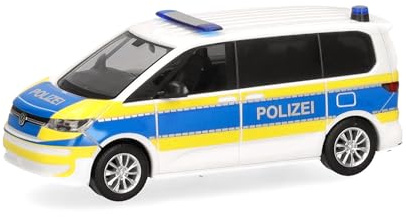 herpa modellino auto VW Multivan Polizia Bassa Sassonia, miniatura in scala 1:87, da collezione, Made in Germany, modello in plastica