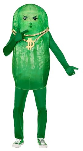 Spirit Halloween Fortnite Youth Big Dill Costume, Officially Licensed, Video Game Cosplay, Pickle Outfit, Boys, Size CHILD LARGE Standard, Multicolor