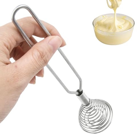 Nudorpn Batidor De Varillas - Batidor De Muelle Para Cocina Mezclador Manual | De Mano Para Leche Cocina Reposteria Batir Mezclar Espumar Para Hogar Restaurante