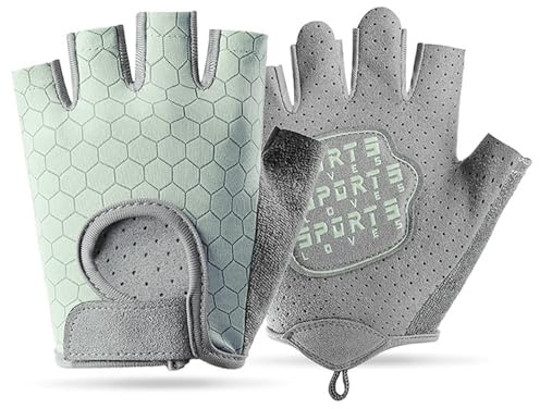 FYting Fahrradhandschuhe Kinder,Reithandschuhe Kinder(Grün L)