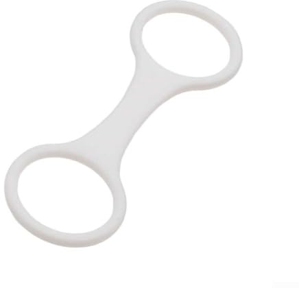 Comgooldool Lot de 3 boucles de connecteur en silicone pour masque de plongée avec tuba, anneau de support en forme de 8 pour tube de respiration, clip sécurisé pour la natation, accessoires de sports