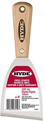 Hyde Tools 07410 3-Inch Stiff Hardwood Scraper