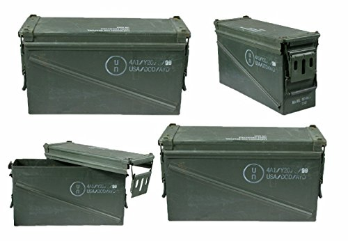 Set of 2 Need Us Ammunition Box Olive X-Large Long 47 x 15,5 x 25 Transport Box Muni Crate Box