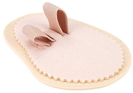 Alisador de dedos de los pies, 1 par de almohadillas de corrección de dedos de los pies, separador de dedos de los pies tapete protector de antepié, cojín de férula de dedo del pie (2 dedo del pies)