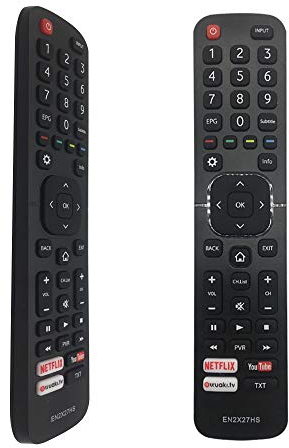 FOXRMT Sostituito Telecomando Hisense EN2X27HS per Telecomando Hisense Smart TV LCD LED Ultra HD TV 65K5500UWTS H32M2600 H40M3300 H40MEC3350