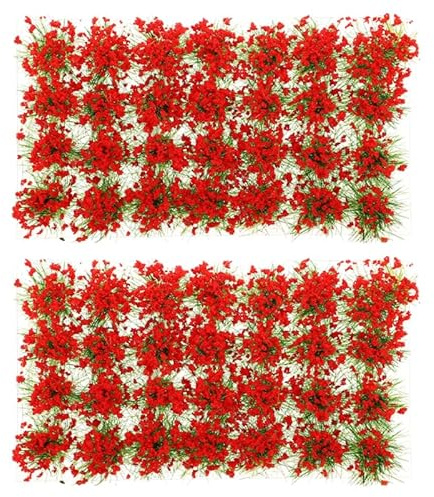 STOBOK 2 Boîtes De Touffes d'herbe Artificielle Simulée pour Modélisme Ferroviaire Décor De Paysage Miniature Jardin Table De Sable Léger Et Durable