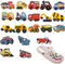 SURALIN 20er-Pack Kinder-Schuhdekoration, LKW-Auto-Schuh-Ornamente, PVC-Schuh-Ornamente, Dekoration, Zubehörnadeln für Jungen, Mädchen und Teenager