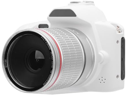 Cámara Compacta para Viajes, Cámara Digital 4K para Fotografía y Vídeo, Cámara Vlogging de 64 MP, Enfoque Automático Antivibración, Lente Gran Angular de 3 Pulgadas y 120°,