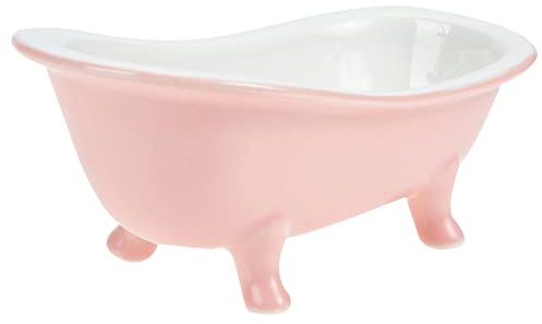 Toyvian Maceta De Cerámica Maceteros De Porcelana para Plantas Maceteros para Plantas De Interior Jardinera Suculenta De Bañera Contenedor De Plantas Suculentas Largo Rosa