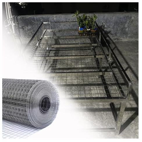 Grillage de jardin en acier inoxydable, grille de protection contre les oiseaux de 3 cm/1,5 mm, treillis métallique durable pour support de plantes, clôture en fil d'acier de 0,9 x 11 m pour nouvelles