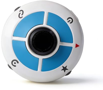 MEGACOM Flymon AR 2-i-1 automatisk spelfångare med joystick fjärrkontroll, kompatibel med PK GO/MH Now/Pikmin Bloom, GPS Virtual Walk Simuleringsverktyg för iOS – vit