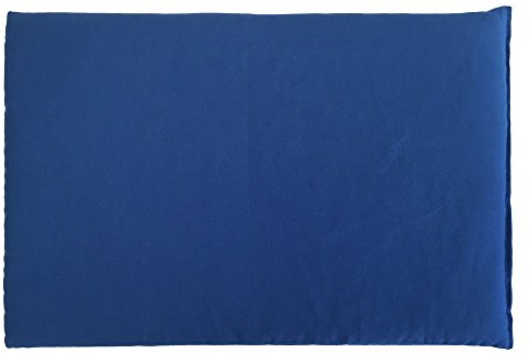 Saco térmico de semillas 30x20cm (algodón orgánico azúl) | Almohada térmica | Cojín de calor y frio | Cojín con pepitas de uva