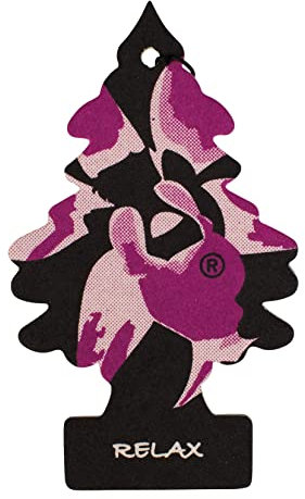 Turbocar - Désodorisant Arbre Magique Voiture - Couleur: Violet, Noir et Rose - Parfum Relax - Désodorisant à Suspendre - Absorbe Les odeurs désagréables - A Suspendre au rétroviseur - Forme Sapin