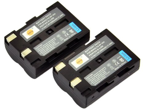 DSTE 2X D-LI50 Li-Ionen Akku für Pentax K10D K20D und Minalta NP-400 SLR Kameras