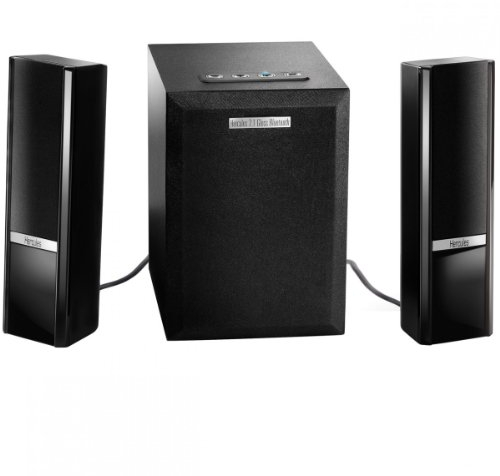 Hercules Gloss Sistema Altoparlanti 2.1 con Ricevitore Bluetooth Incorporato, Potenza Totale 8 Watt RMS