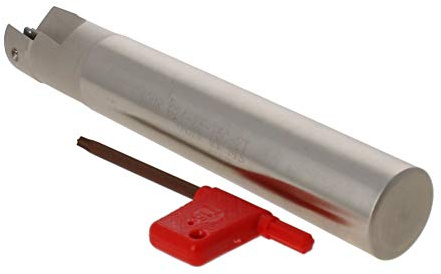 Utoolmart Frese a candela indicizzabili, fresa a candela con gambo Weldon, Fresa a candela in acciaio al carbonio, M4 x 9 mm, fresa a candela EMR a 2 scanalature, per inserto APMT1304PDER, 1 pezzo