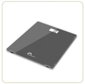 Pese-personne électronique - LITTLE BALANCE - 160 kg max - plateau verre trempé - couleur gris