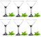 Glasmark KROSNO 1992 Set de Copas para Martini Copas para Cóctel Set de 6 Cristal para Martini Vaso con Tallo Bol para Cóctel Vasos para Martini Apto para Lavavajillas 6x150 ml