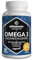 Omega 3 Vegano de Aceite de Algas - 1080 mg por cáspsula diaria - 375 mg de DHA y 125 mg de EPA durante 1 mes - Máxima Biodisponibilidad
