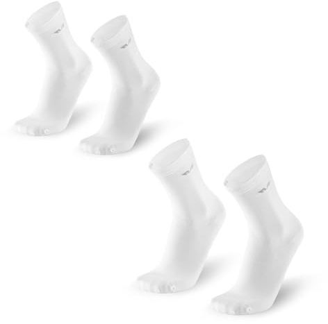 ROCKBROS TVI Fahrradsocken Damen 2er Pack, Radsocken Sommer Lightweight Atmungsaktive Sportsocken für Radsport, Laufen, Fitness, Crossfit