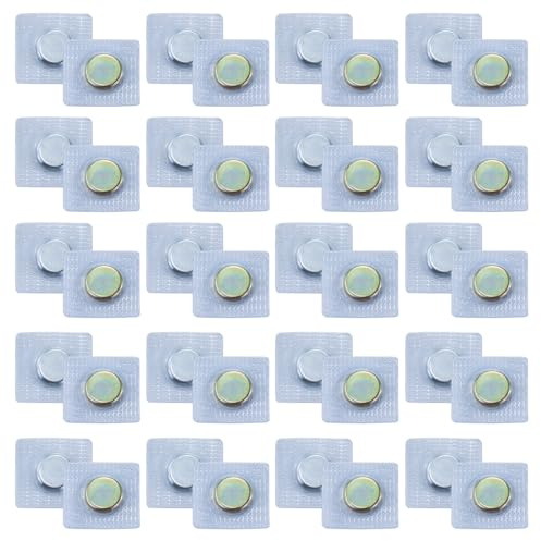 Imanes para coser, 22 pares de botones magnéticos invisibles, botón magnético de costura, cierre magnético, accesorios para coser bolsos, ropa, artesanía de cuero (imán: 1,5 cm/0,59 pulgadas)