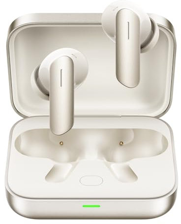 realme Buds Air 7 Auriculares Inalambricos Bluetooth,Cascos Inalambricos Bluetooth 5.4 con Hi-Res Estéreo,Controlador 12.4 mm, 52H Auriculares Cancelacion Ruido ENC,IP55 Tipo C,Ivory Gold