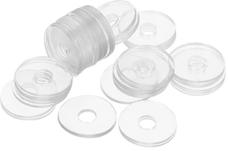 VILLFUL 50pièces Joints Étanchéité Pour Vis Transparentes Rondelles De Fixation Multi-usages Remplacement De Joints Plats Pour Poignées De Douche