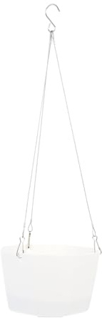 ibasenice Pot Suspendu Autonome pour Fleurs Plastique Pot de Fleurs Chlorophytum avec Système Arrosage Automatique Contenant Diamètre Couleur Blanc Piano pour Intérieur et Balcon