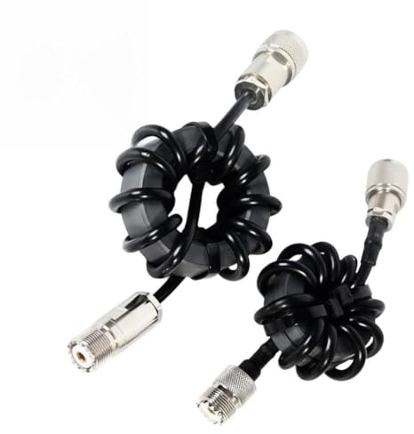 Bobina de estrangulador de supresión de 1,8 a 30 MHz, transformador de corriente Balun de modo común con filtro de interferencia RF de anillo magnético para accesorios de equipo de onda corta HF (EM